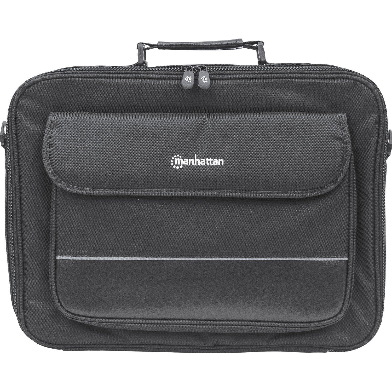 Manhattan Empire II 17" Laptop Briefcase, Black