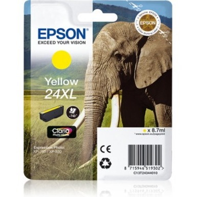 Epson Claria Photo HD 24XL Original High Yield Inkjet Ink Cartridge - Yellow - 1 Pack