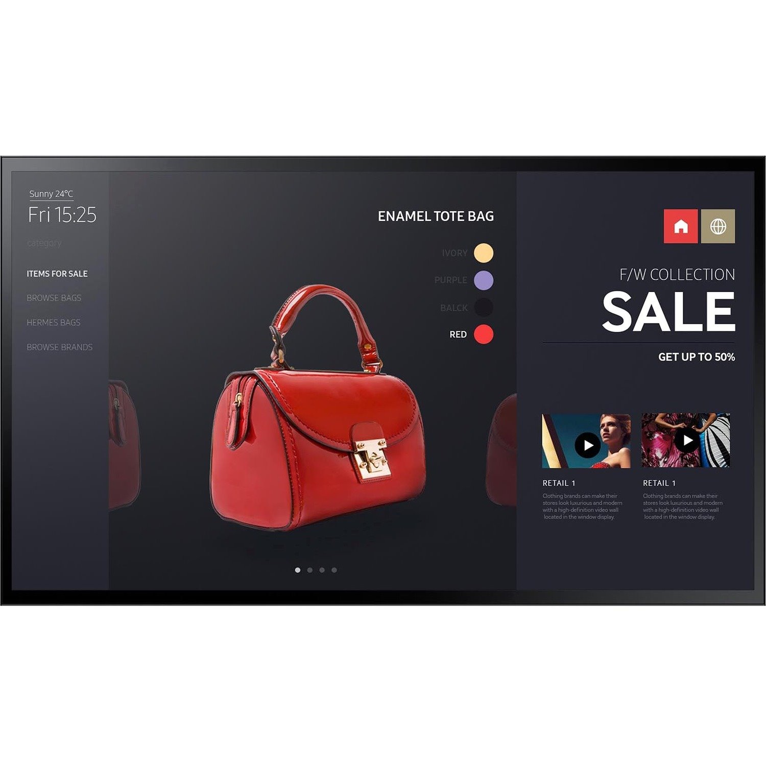 Samsung PM55F-BC 55" LCD Digital Signage Display