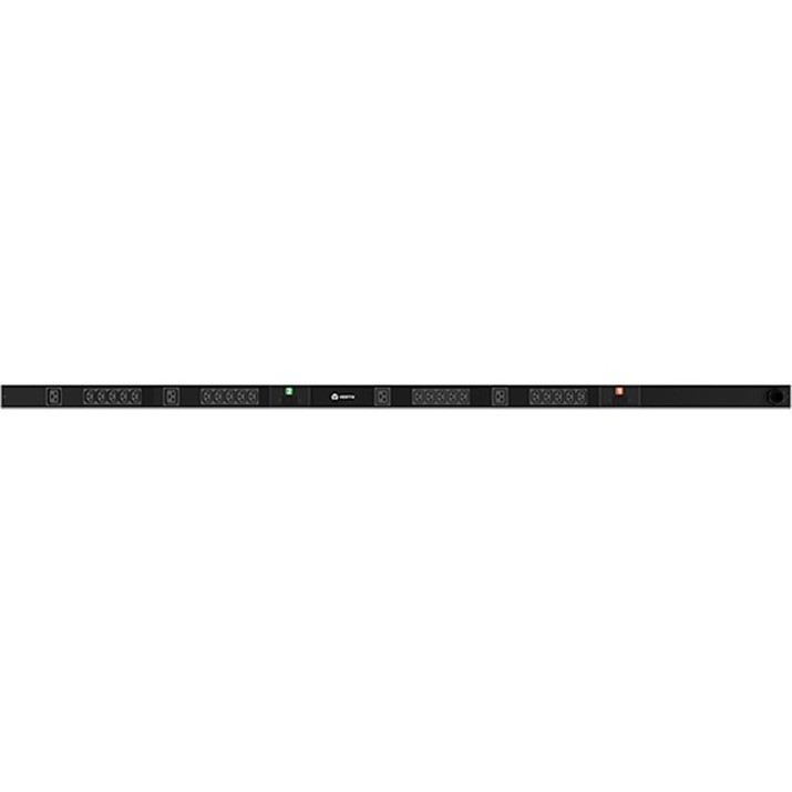 Vertiv Geist Basic Rack PDU 14240257 - (20) C13|(4) C19|32A|230V|3m power cord Hardwired|7.3kW|Black (14240257)