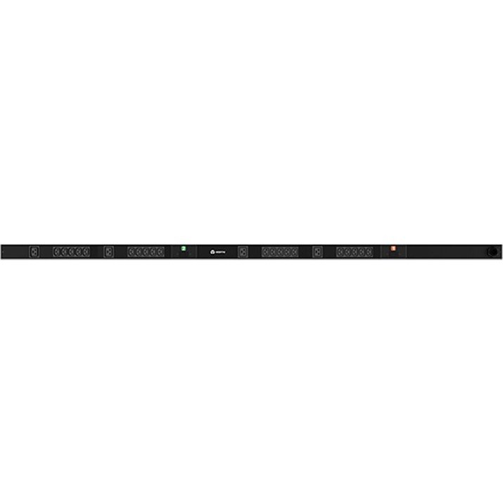 Vertiv Geist Basic Rack PDU 14240257 - (20) C13|(4) C19|32A|230V|3m power cord Hardwired|7.3kW|Black (14240257)
