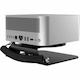 Mac Studio Security Stand with Dual Head Coiled Cable Keyed Lock Black