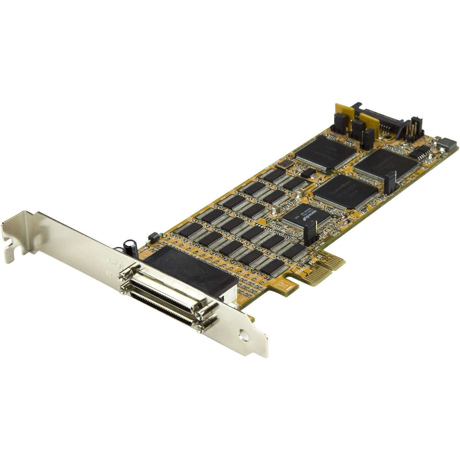 StarTech.com 16 Port PCI Express Serial Card, Low-Profile, High-Speed PCIe Serial Card with 16 DB9 RS232 Ports, TAA