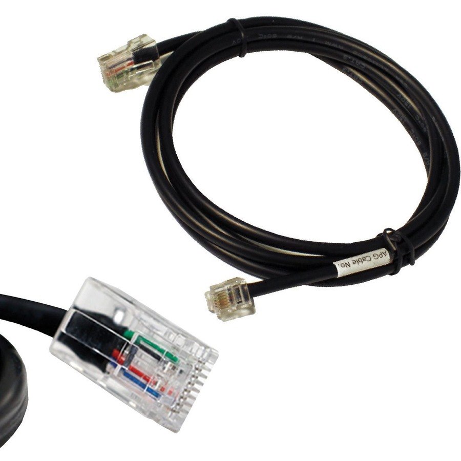 apg&reg; Printer Interface Cable | CD-102B Cable for Cash Drawer to Printer | 1 x RJ-12 Male - 1 x RJ-45 Male | Connects to TPG and Ithaca Printers