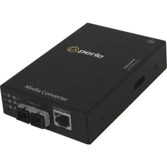 Perle S-110-S2SC20-XT - 10/100 Industrial Temperature Media Converter