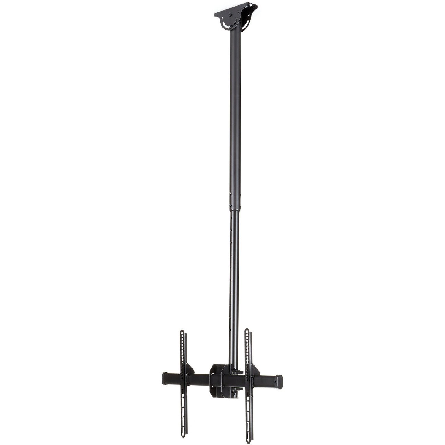 StarTech.com TV Ceiling Mount, Full-Motion Hanging Single Screen Vesa Mount for 32"-75" TVs / Displays - Height Adjustable Telescopic Pole