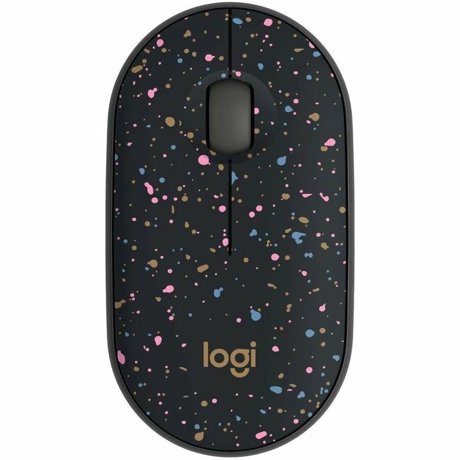 Logitech M340 Wireless Mouse with Limited Edition Prints, USB Receiver and Silent Clicks, Portable Wireless Mouse for Laptop, PC, Windows, Chrome, Surface, Speckles