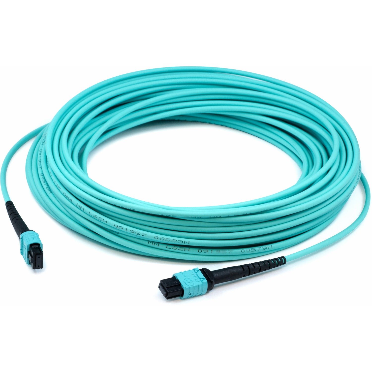 AddOn 7m MPO/UPC to MPO/UPC Aqua OM4 OFNR (Riser-Rated) 12-Strand Fiber Patch Cable
