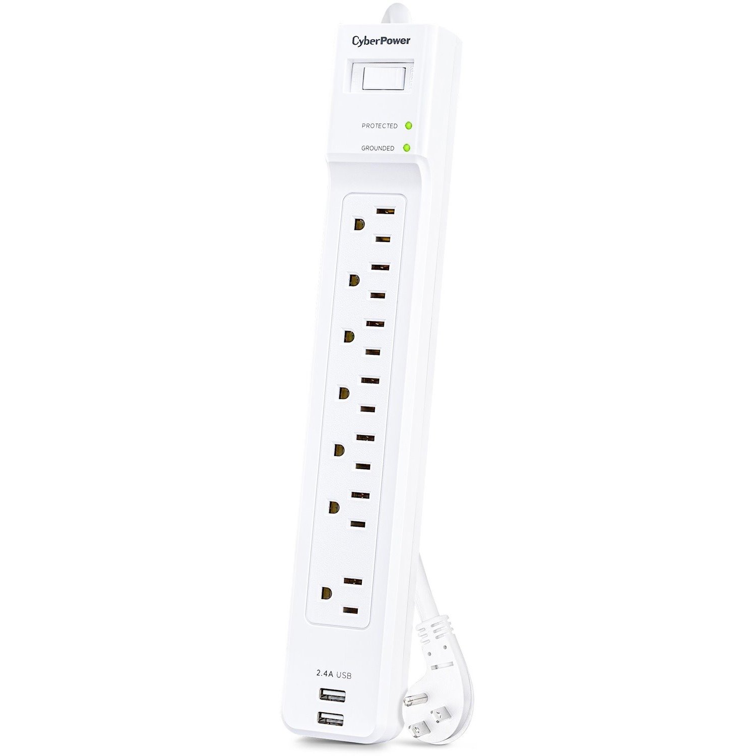 CyberPower P704URC1 Home Office 7 - Outlet Surge Protector with 2000 J Surge Suppression