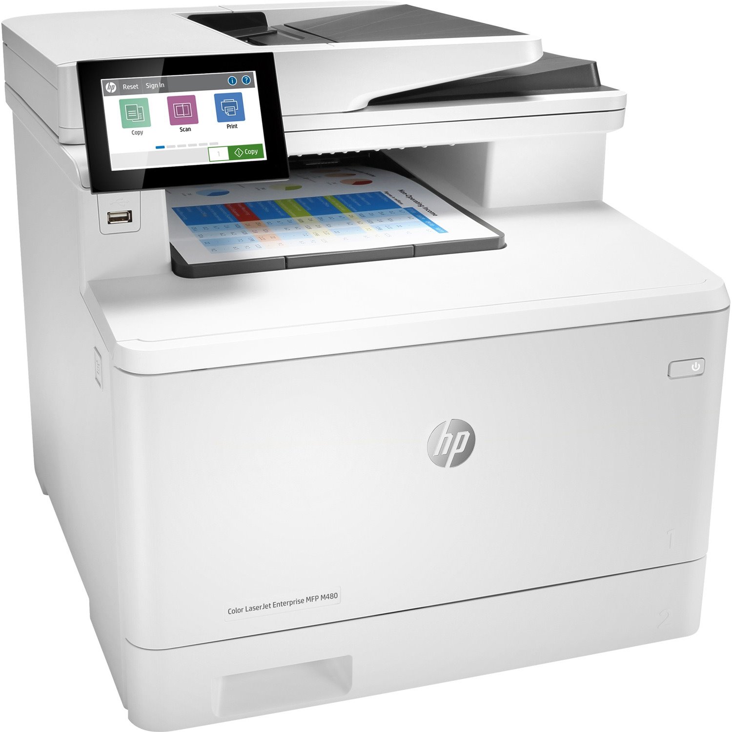 HP LaserJet Enterprise M480f Laser Multifunction Printer - Colour