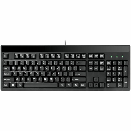 Adesso EasyTouch 130 Full Sized Wired Mechanical Keyboard With CoPilot AI Hotkey