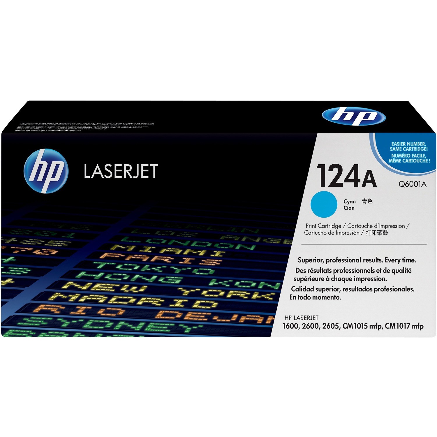 HP 124A Origineel Standaard Rendement Laser Tonercartridge - Cyaan - 1 Stuk
