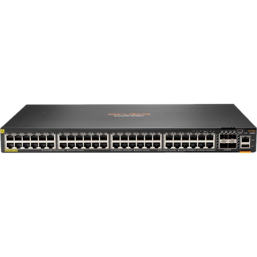 HPE 6200F 48G Class4 PoE 4SFP+ 370W Switch