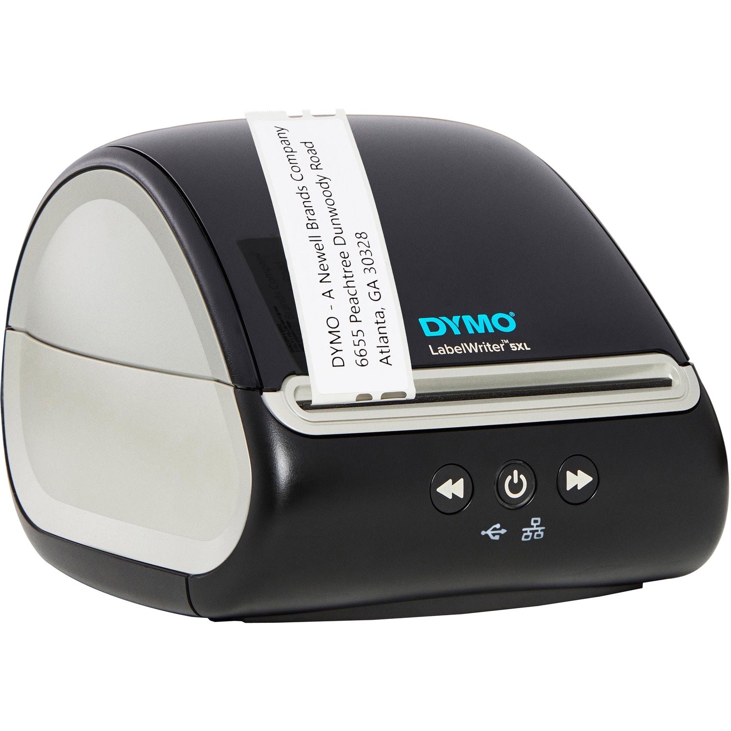 Dymo LabelWriter 5XL Food Service, Retail, Visitor Management, Office, Lab Direct Thermal Printer - Monochrome - Label Print - Ethernet - USB - Black