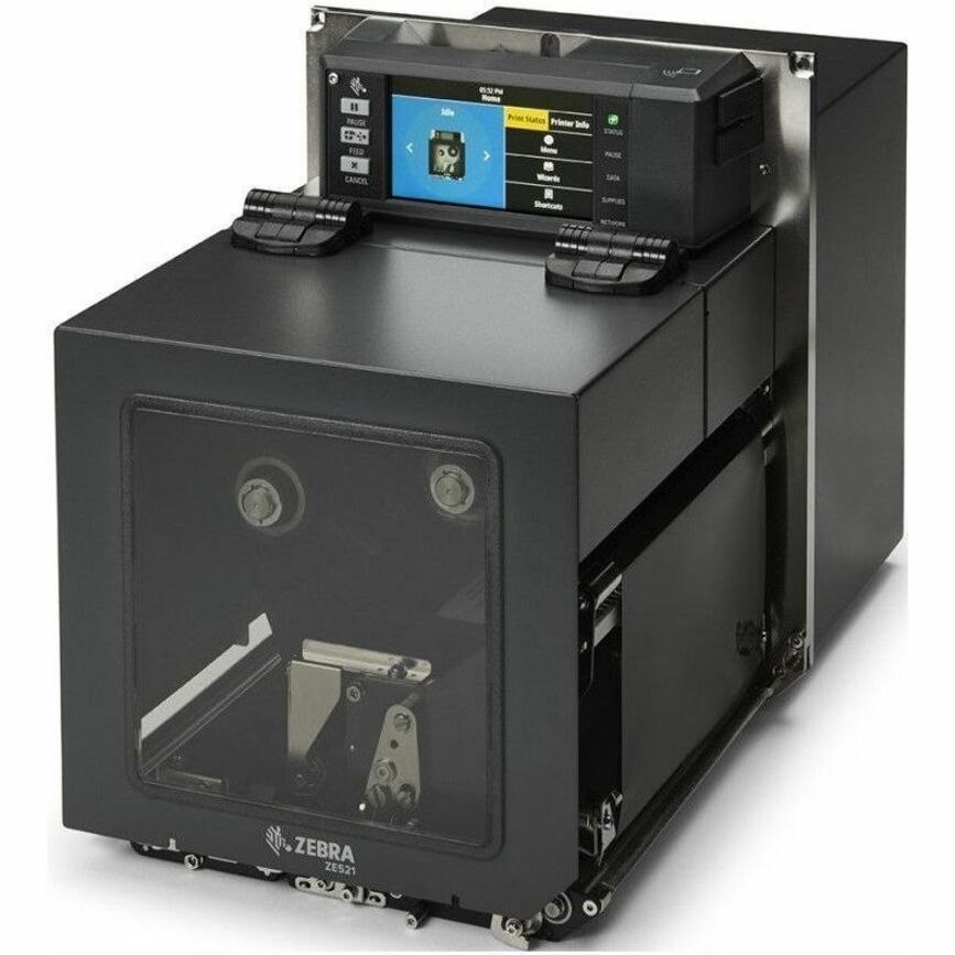 Zebra ZE521 Desktop, Pharmacy, Automotive, Warehouse, Manufacturing Direct Thermal/Thermal Transfer Printer - Monochrome - Label Print - Fast Ethernet - USB - USB Host - Serial - Bluetooth - RFID - US