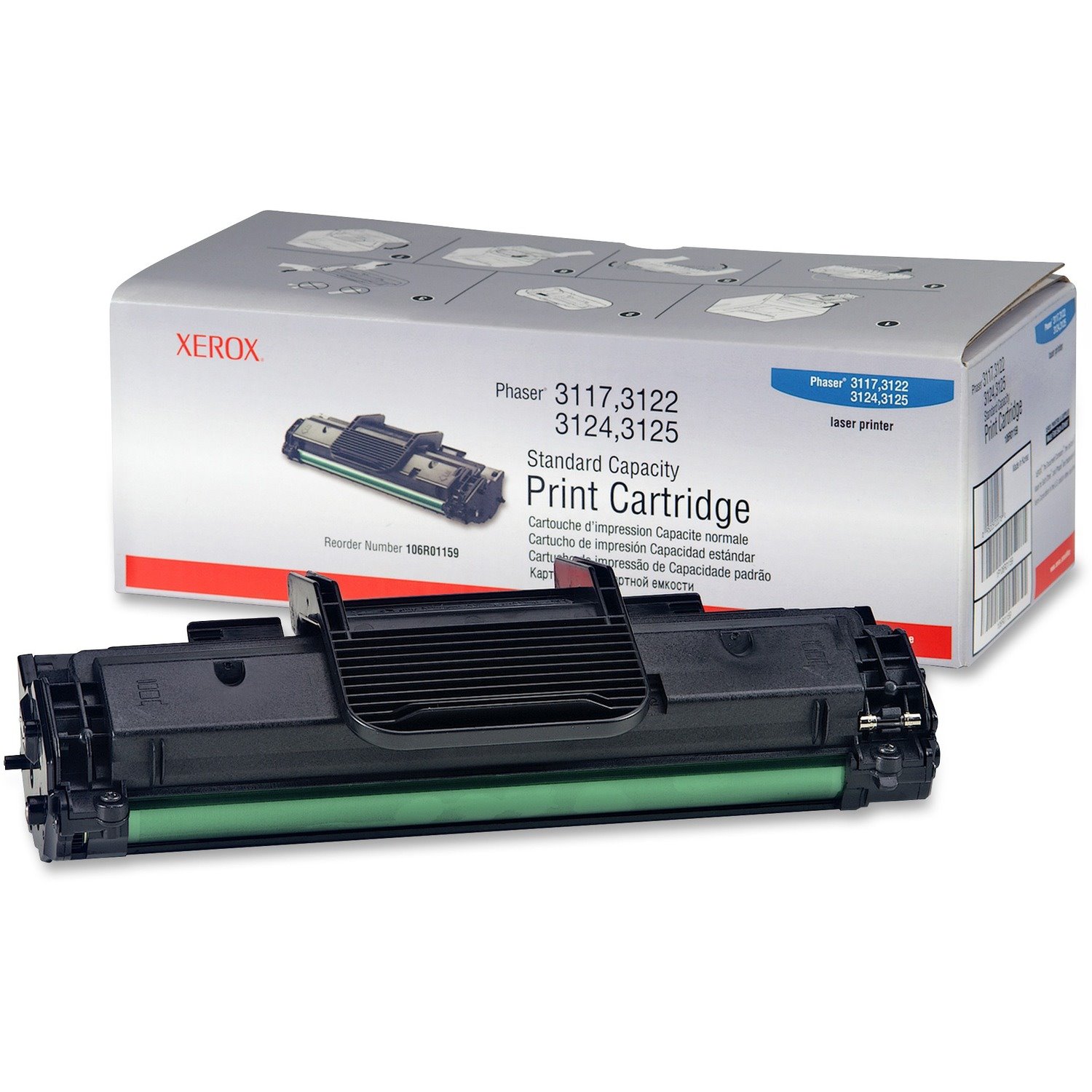 Xerox Genuine Phaser&trade; 3124/3125 Toner Cartridge - 106R01159