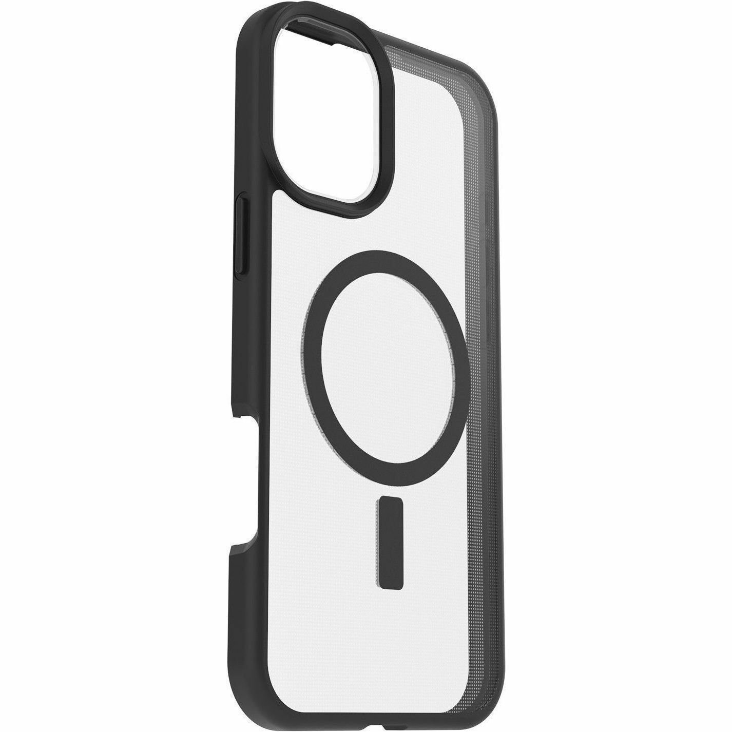OtterBox React Case for Apple iPhone 16 Plus Smartphone - Black Crystal (Clear/Black) - Retail - 1