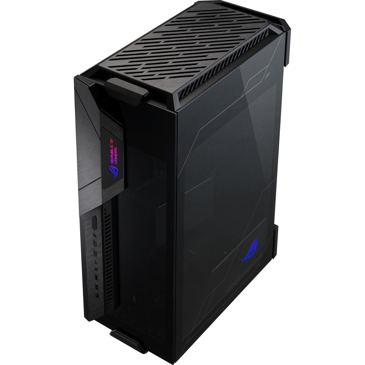 Asus ROG Z11 Computer Case - Mini ITX, Mini DTX Motherboard Supported - Mini-tower - Aluminium, Tempered Glass - Black