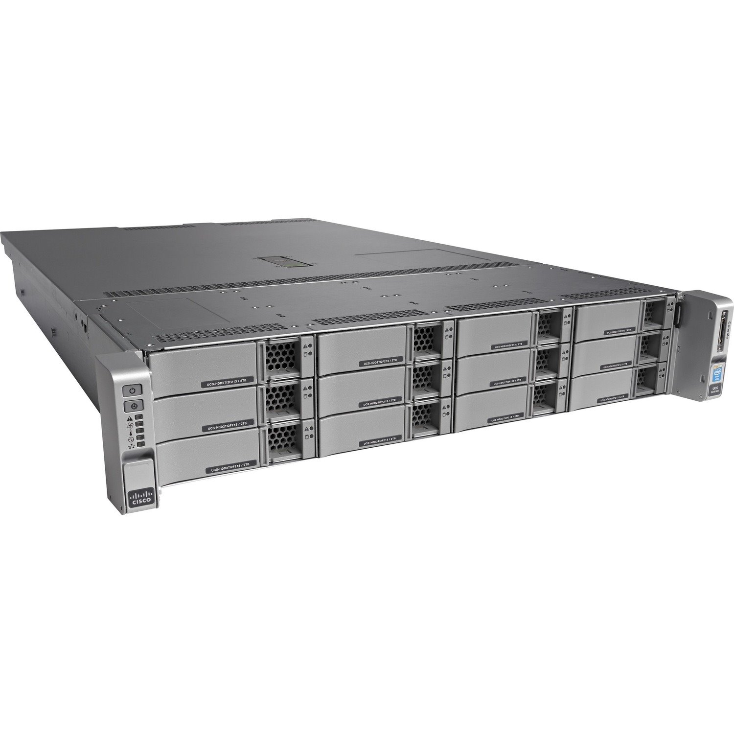 Cisco C240 M4 2U Rack Server - 2 Xeon E5-2620 v4 2.40 GHz - 256 GB RAM - 96 TB HDD - (12 x 8TB) HDD Configuration - 12Gb/s SAS, Serial ATA Controller