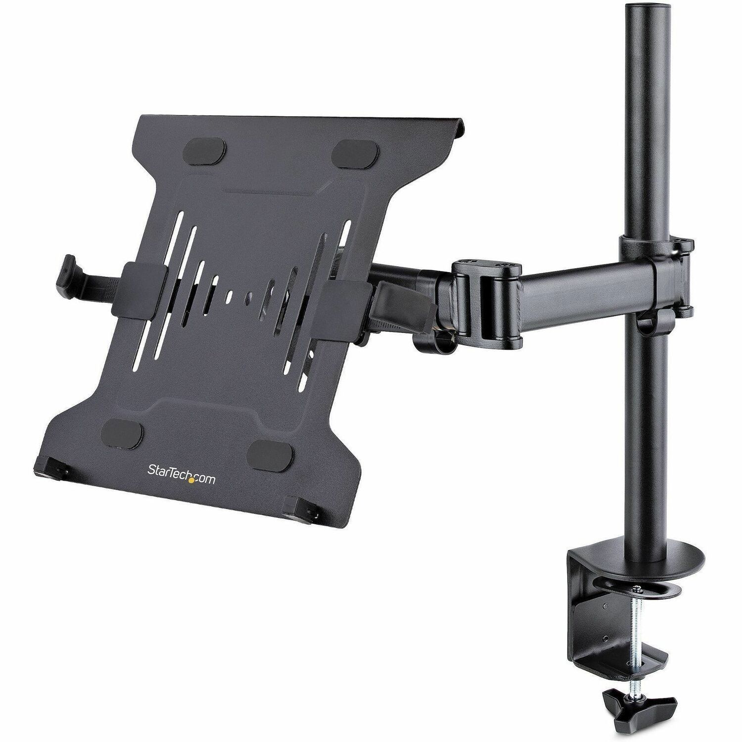 Laptop Bureausteun, Monitor/Laptop Beugel, 34in/8kg Schermen/4,5kg Laptops, Gearticuleerde Steun, Bureauklem/Doorvoertule