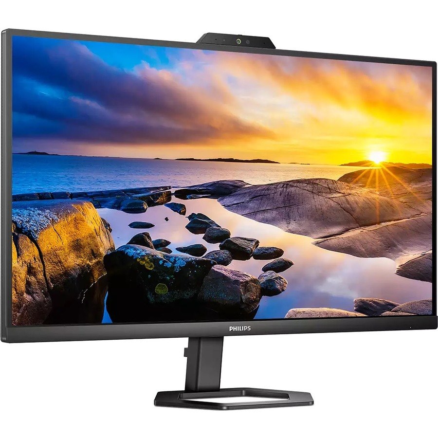 Philips 27" Class Webcam WQHD LCD Monitor - 16:9 - Textured Black