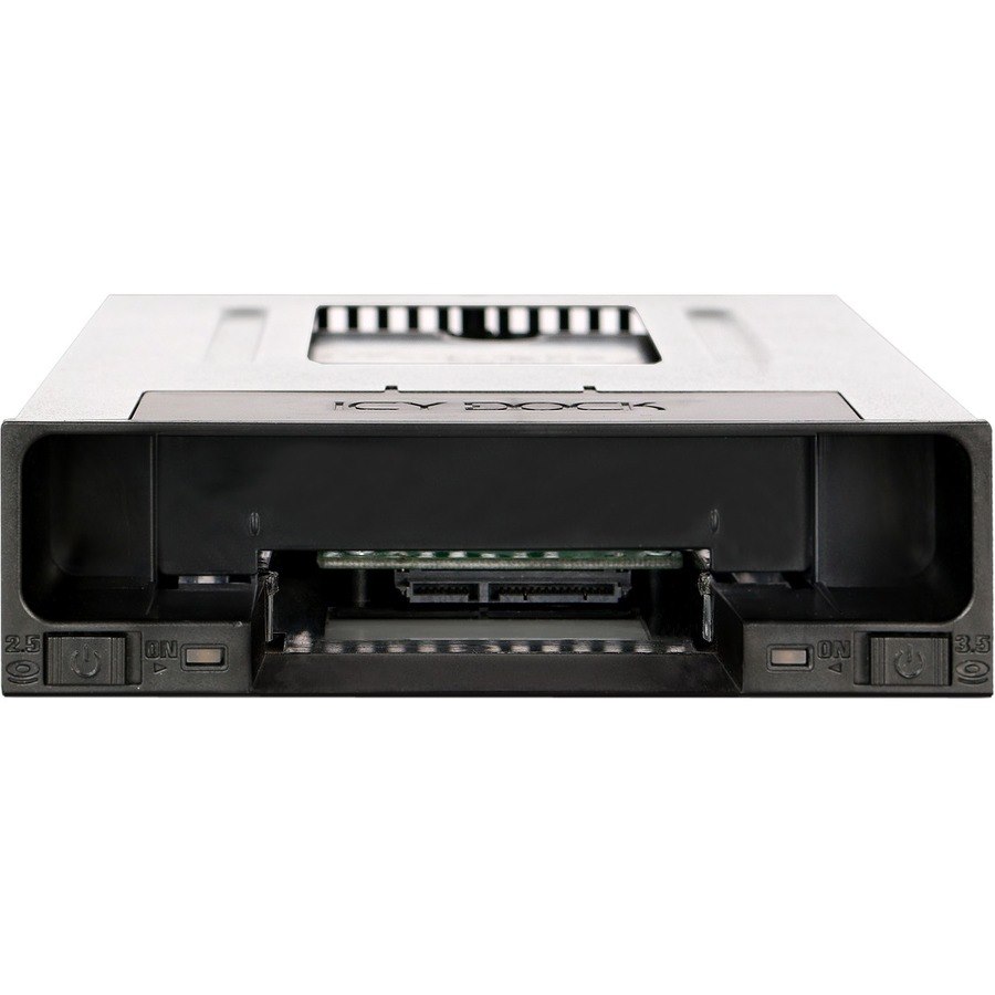 Icy Dock FlexiDOCK MB795SP-B Drive Enclosure for 5.25" - Serial ATA/600 Host Interface Internal - Black