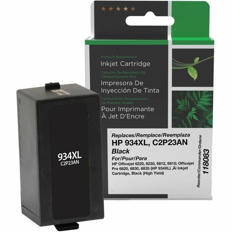 Clover Imaging Remanufactured High Yield Black Ink Cartridge for HP 934XL (C2P23AN)