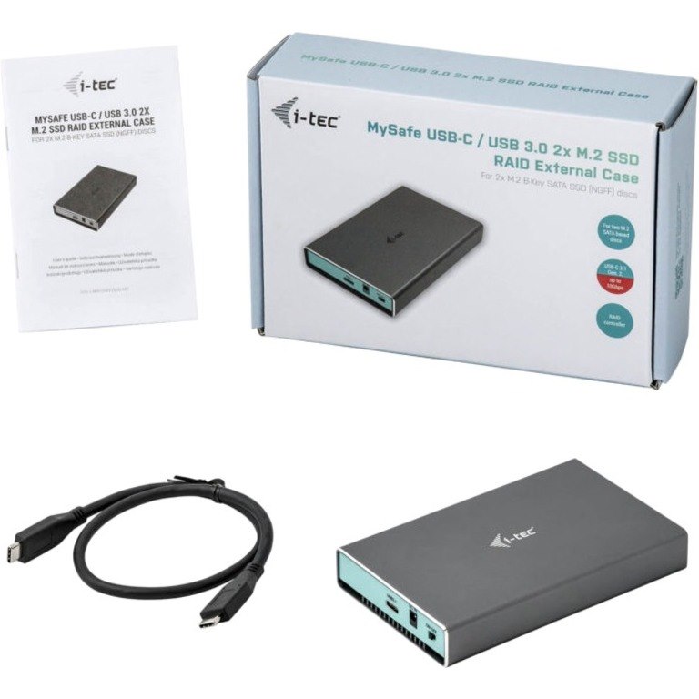 i-tec MySafe 2 x Total Bays DAS Storage System Portable