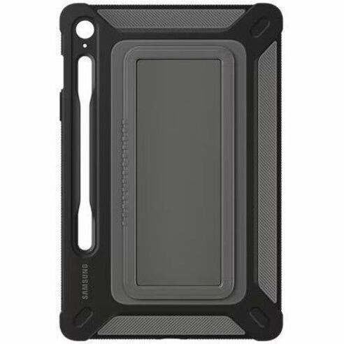 Samsung Rugged Carrying Case Samsung Galaxy Tab S9 FE Tablet, Stylus - Black, Titanium