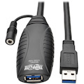 Eaton Tripp Lite Series USB 3.0 SuperSpeed Active Extension Repeater Cable (USB-A M/F), 15M (49.21 ft.)