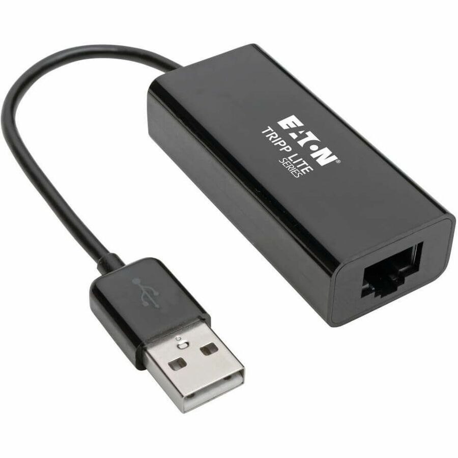 Eaton Tripp Lite Series USB 2.0 Ethernet NIC Adapter - 10/100 Mbps, RJ45, Black