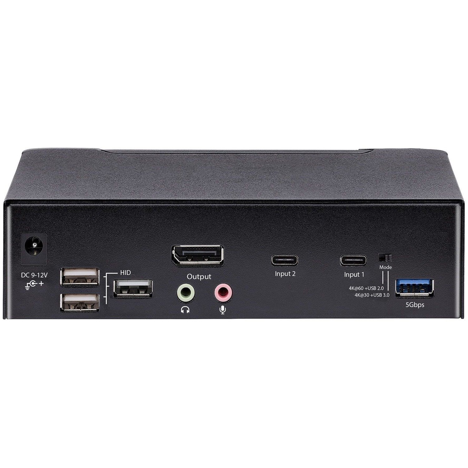 StarTech.com USB-C KVM Switch, 2 Port DisplayPort KVM w/ 4K 60Hz UHD HDR Video, 3.5mm Audio, USB Type-C KVM Switch, 6x USB Hub Ports, Thunderbolt 3/4 Compatible - Hot Key Switching