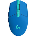 Logitech LIGHTSPEED G305 Gaming Mouse - Wi-Fi - USB - Optical - 6 Button(s) - Blue