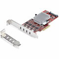 StarTech.com USB Adapter - PCI Express x4 - 1.25 GB/s, 640 MB/s, 60 MB/s, 1.50 MB/s, 140.80 kB/s - Desktop, Server - Internal - Red - TAA Compliant