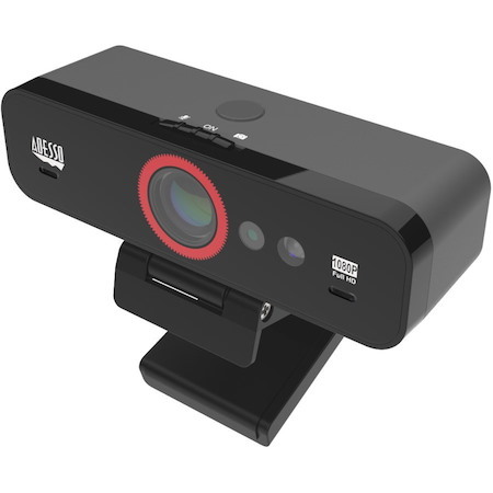 Adesso CyberTrack F1 Webcam - Window Hello Certified - 2.1 Megapixel - 30 fps - USB 2.0 - 1 Each