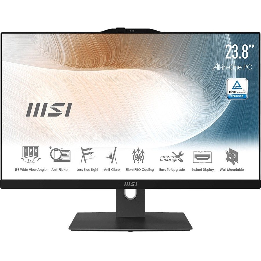 MSI Modern AM242TP 11M Modern AM242TP 11M-874US All-in-One Computer - Intel Core i5 11th Gen i5-1135G7 - 8 GB - 256 GB SSD - 23.8" Full HD Touchscreen - Desktop - Black