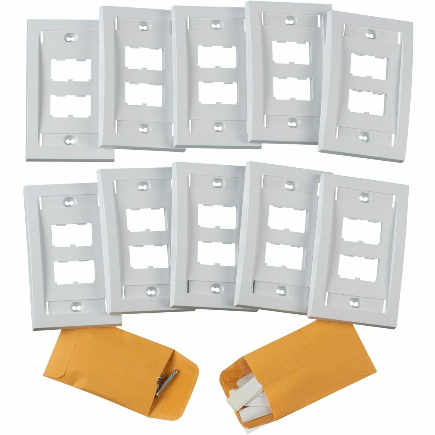 PanNet Mini-Com Executive Style Faceplate with Label Pocket