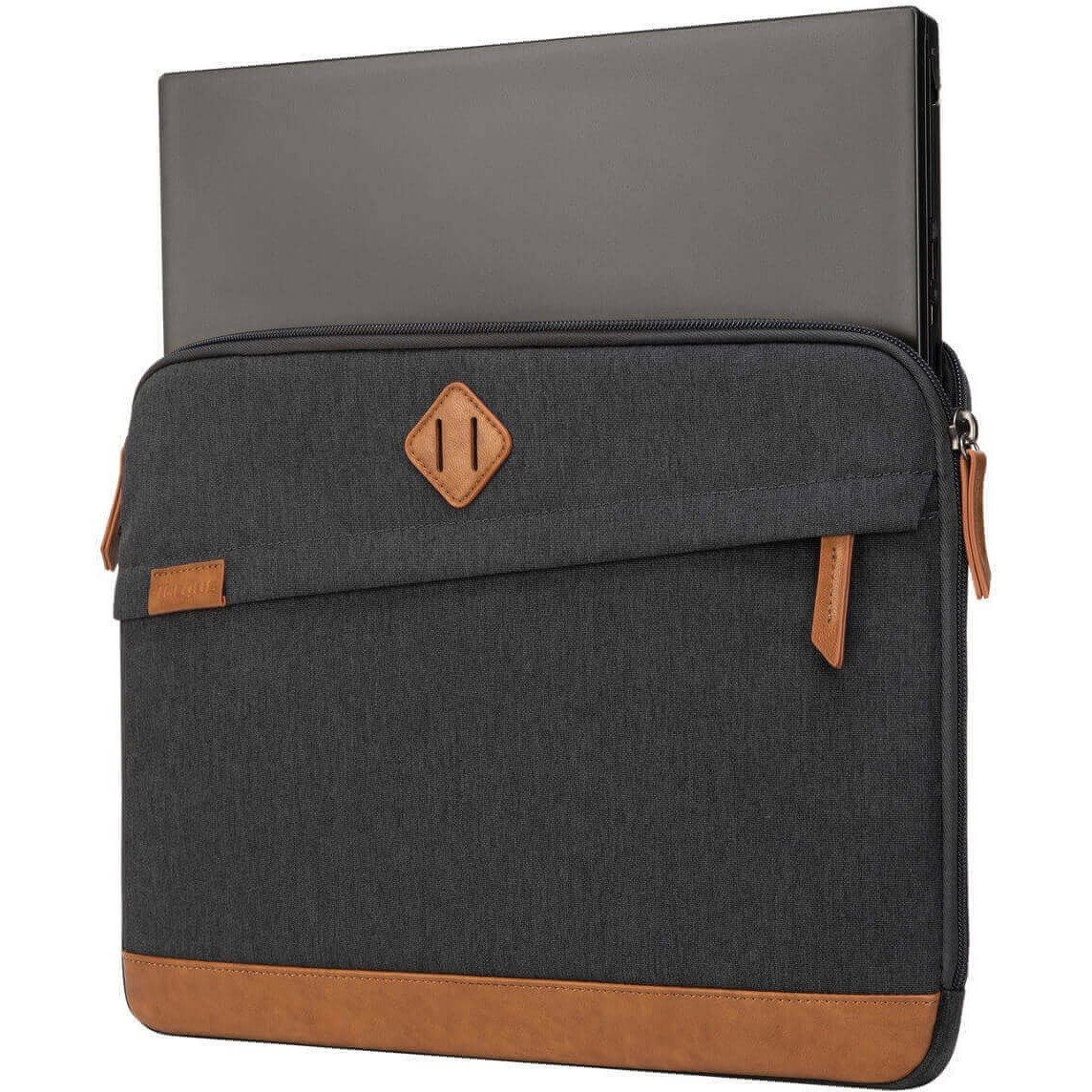 Targus Strata III TBS93004GL Carrying Case (Sleeve) for 14" Notebook - Gray, Brown