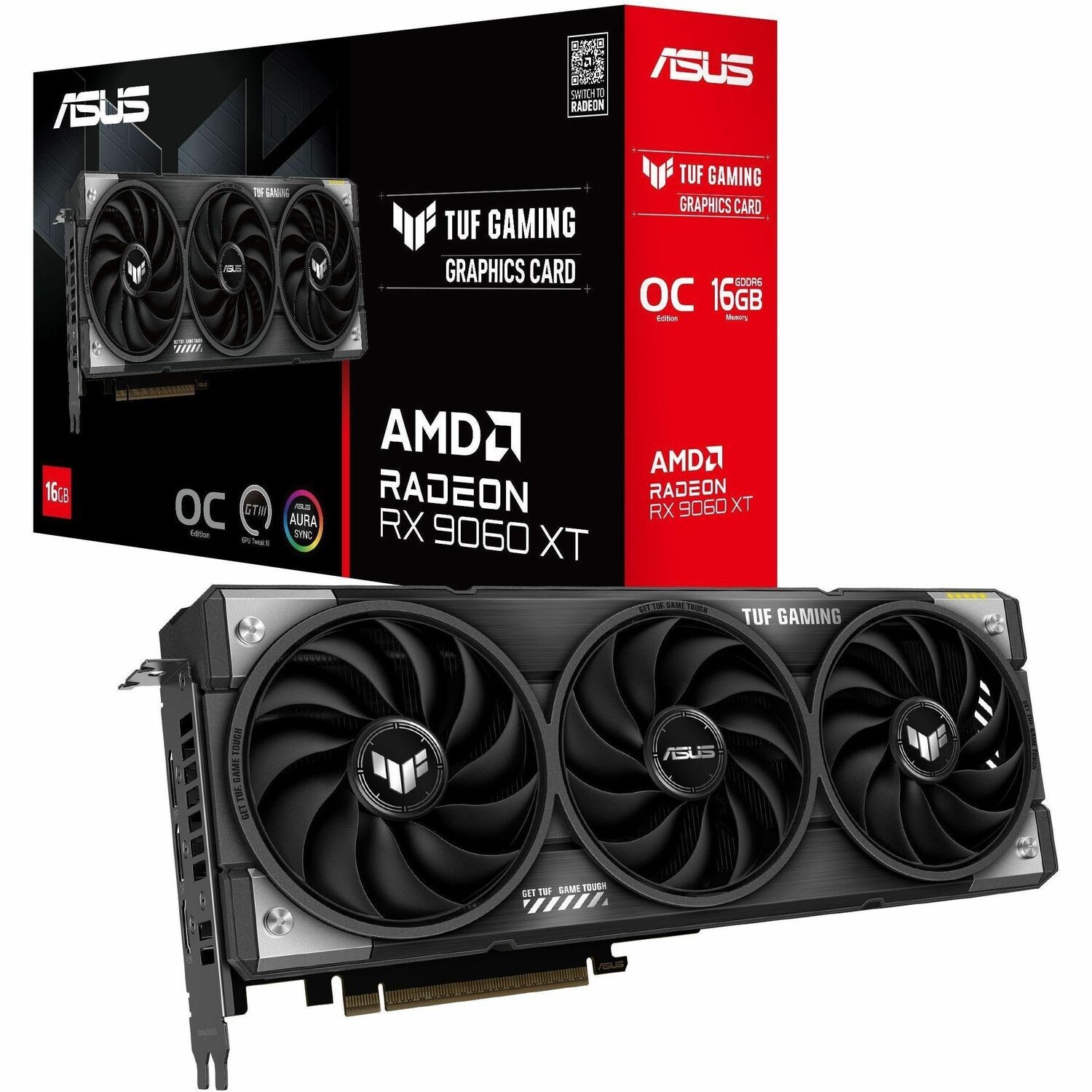 TUF AMD Radeon RX 9060 XT Graphic Card - 16 GB GDDR6