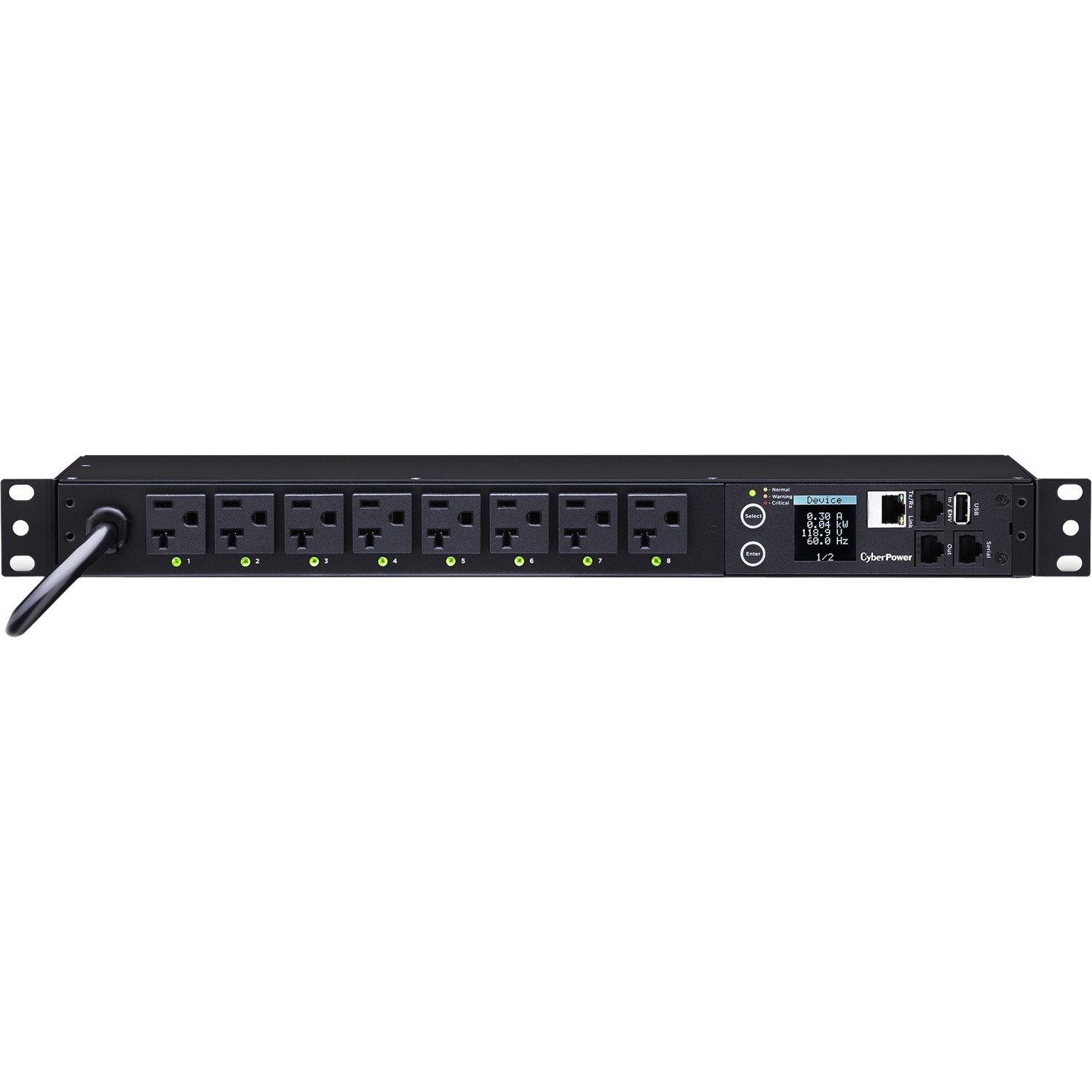 CyberPower PDU41002 Single Phase 100 - 120 VAC 20A Switched PDU