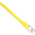 Black Box CAT6 250-MHz Stranded Patch Cable Slim Molded Boot - S/FTP, CM PVC, Yellow, 30FT