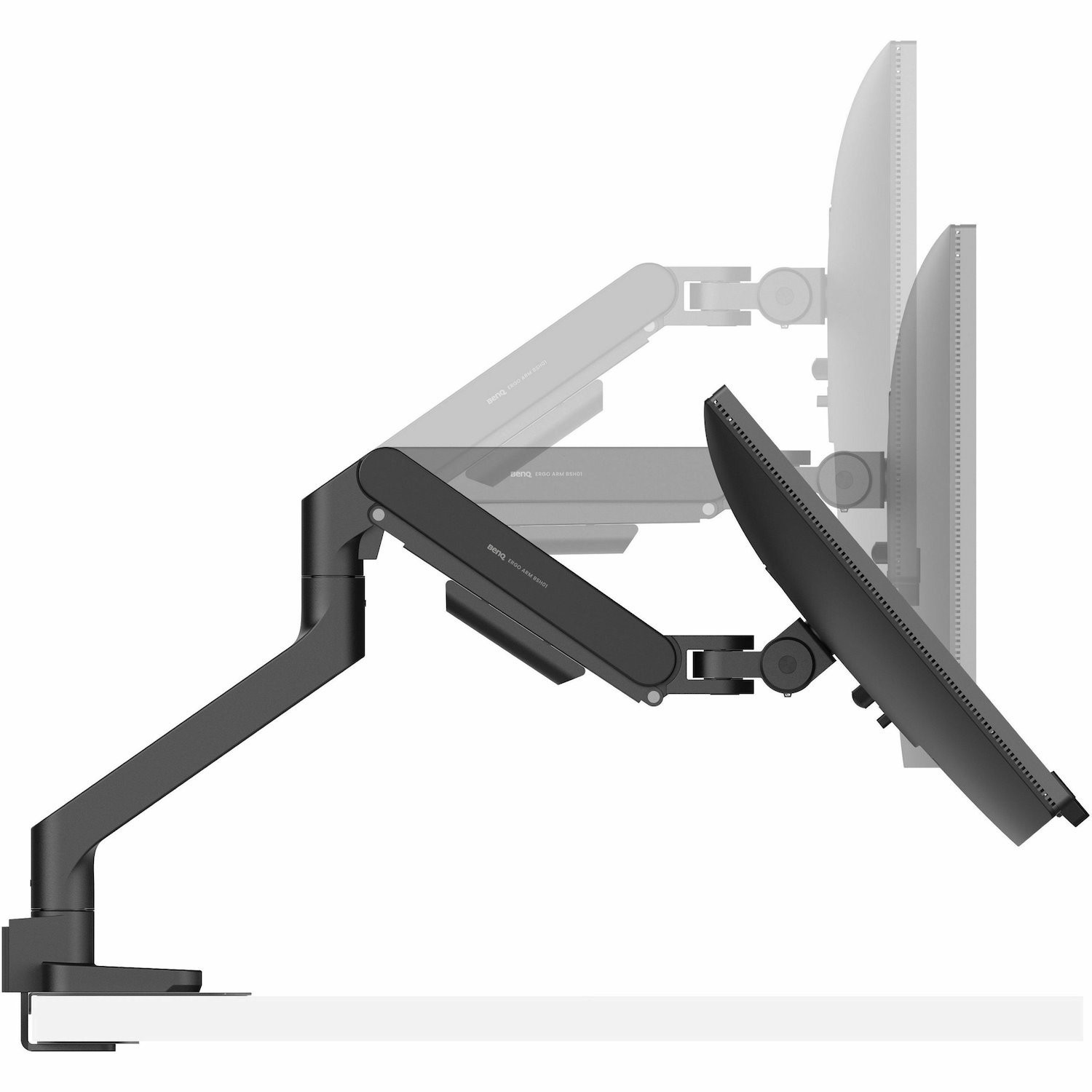 BenQ Ergo Mounting Arm for Monitor, Webcam, Light Bar - Black