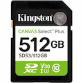 Kingston Canvas Select Plus 512 GB Class 10/UHS-I (U3) V10 SDXC - 1