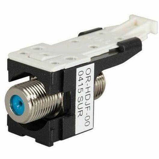 Ortronics HDJ F Connector, F/F 75 Ohm, Black