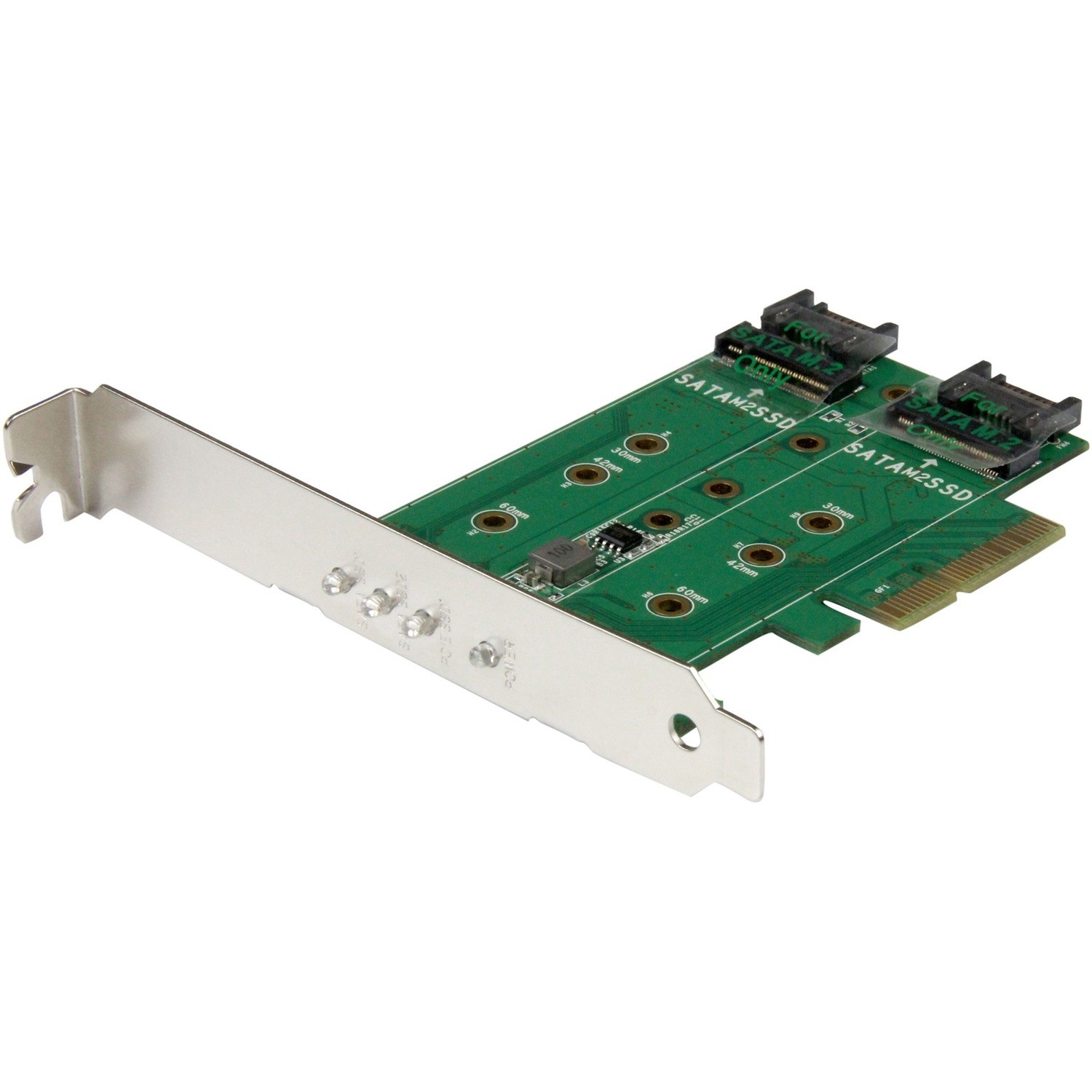 STARTECH.COM 3 PORT M.2 SSD ADAPTER CARD, PCIe(NVME), SATA M.2 (2), 2YR