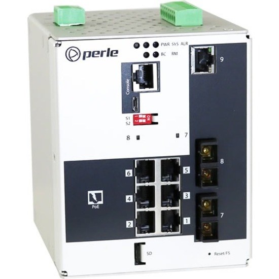 Perle IDS-509F2PP6-C2SD20 9 Ports Manageable Ethernet Switch - Gigabit Ethernet - 10/100/1000Base-T