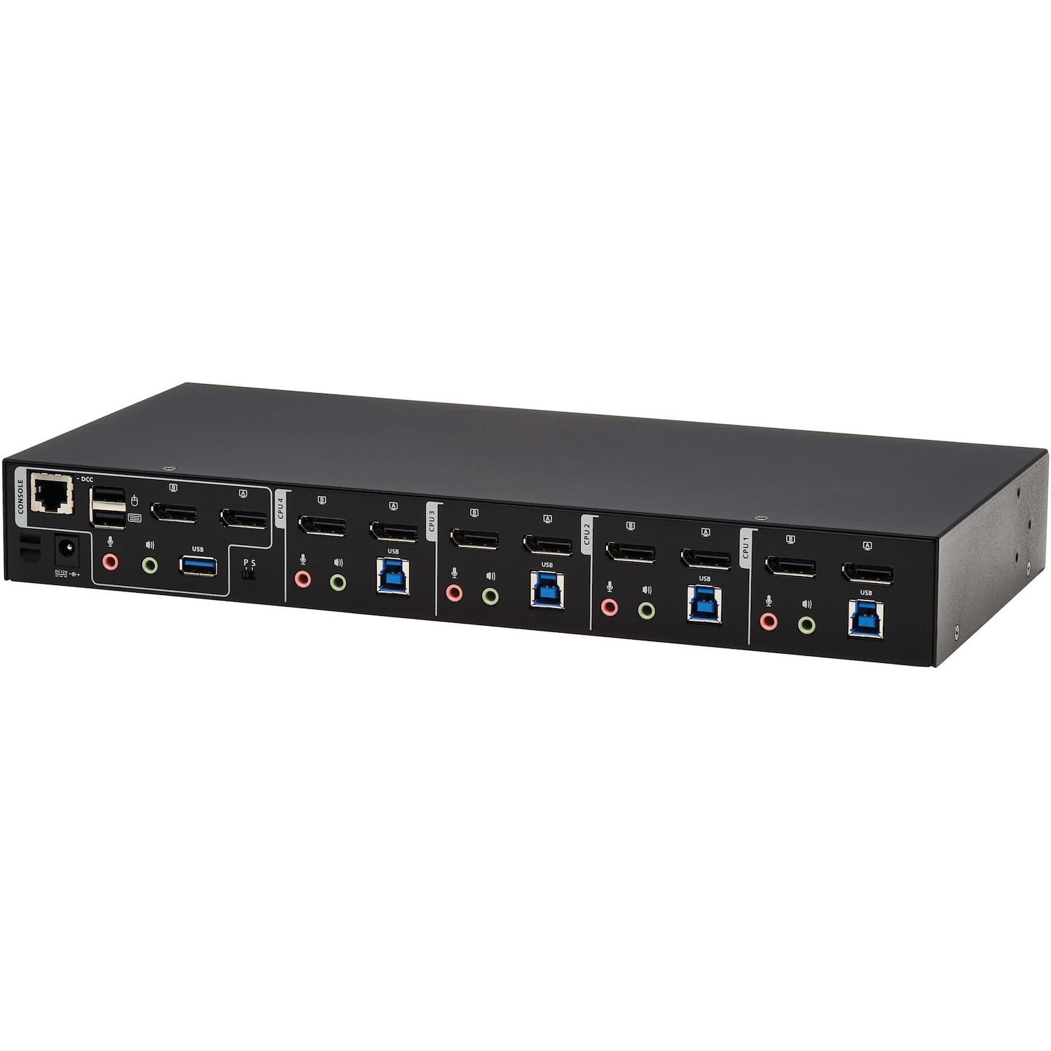 Eaton Tripp Lite Series 4-Port DisplayPort Dual-Display KVM Switch - 4K 60 Hz, USB 3.2 Gen 1, HDCP 2.2, USB Sharing