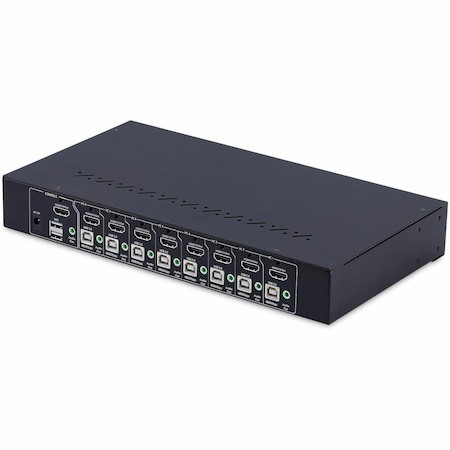 StarTech.com 8-Port HDMI KVM Switch with 1U Rack Mount Kit, 4K 60Hz HDMI 2.0, Push-Button & Hotkey Switching, TAA Compliant