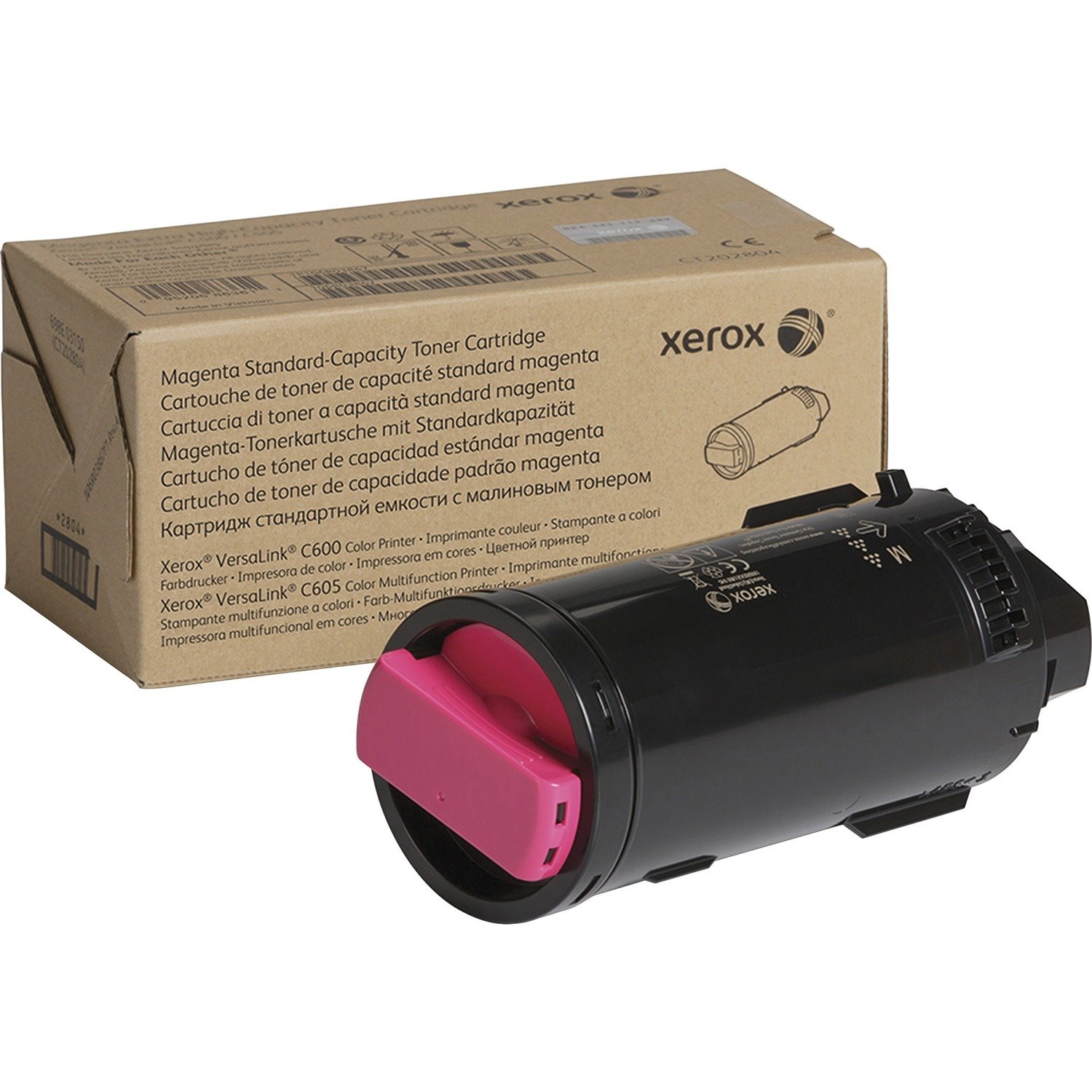 Xerox Genuine Xerox&reg; VersaLink&reg; C600 Color Printer, C605 Color Multifunction Printer Magenta Standard capacity Toner Cartridge (6000 Pages) - 106R03897