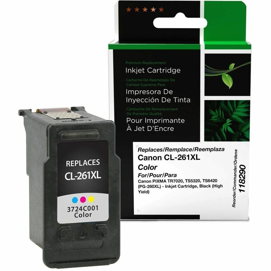 Clover Imaging Remanufactured High Yield Color Ink Cartridge for Canon CL-261XL (3724C001)